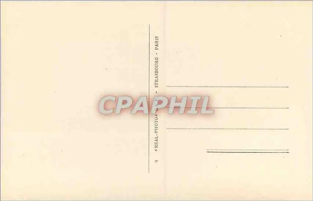 Strasbourg — A Catedral — Editor Cap, n° 402 - Verso