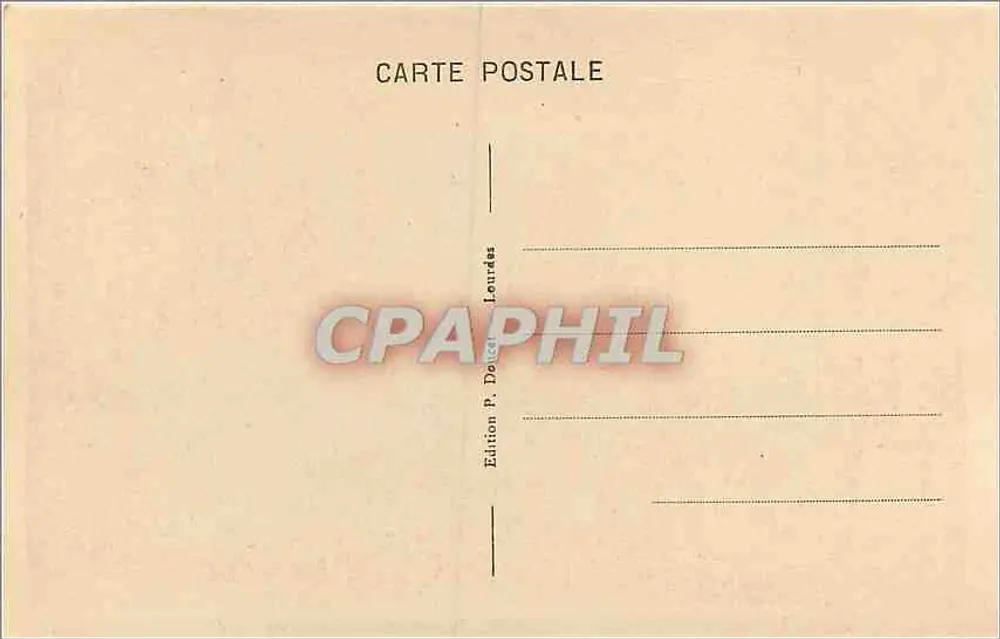 Calvarienberg von LOURDES - 11. Station - Jesus ist an die Kreuzesnagelung gebunden — P.D. - Rückseite