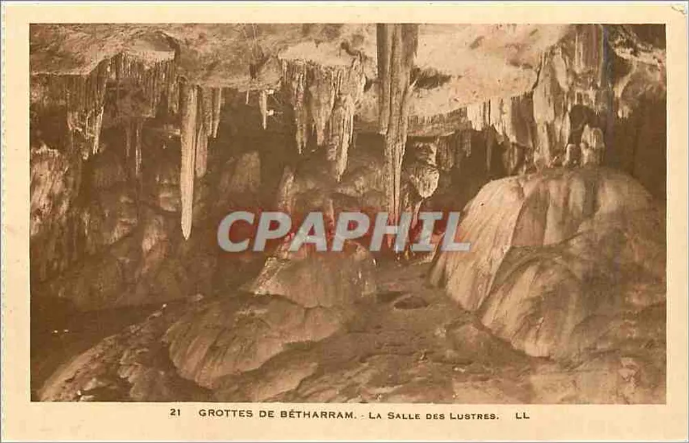 Grottes de Bétharram — La Salle des Lustres — LL n°21 - Recto