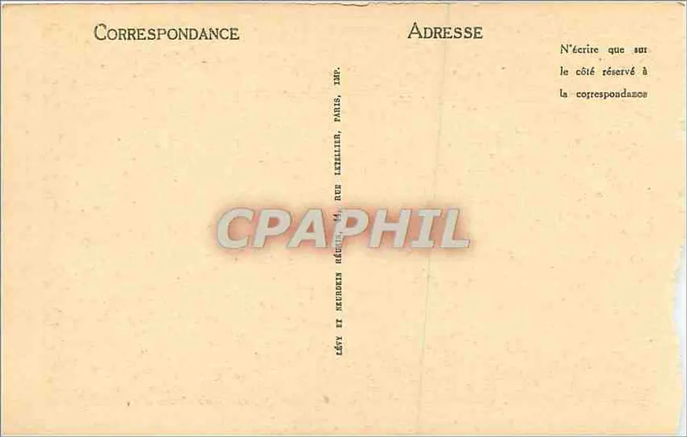 Grutas de Bétharram — Parte inferior — O Borrão — LL n°14 - Verso