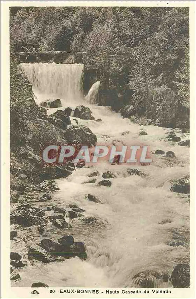 Eaux-Bonnes - Alta Cachoeira do Valentin — editor C. D.° Arts Photomécaniques, Strasbourg - Frente