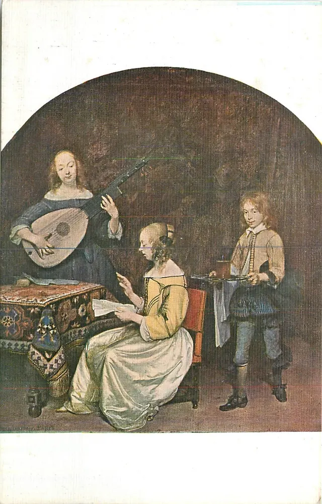 Terbourg — O Concerto — Museu do Louvre, CNUC 2580 - Frente