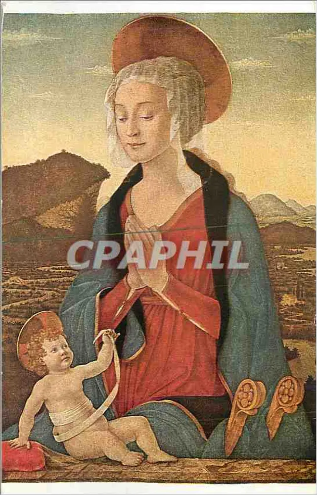 La Vierge et l'Enfant — œuvre d'Alessio Baldovinetti — Musée du Louvre (École italienne) — n° 5787 - Recto