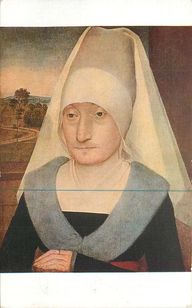Kopf einer alten Frau — Hans Memling — Musée du Louvre, n° 5660 - Vorderseite