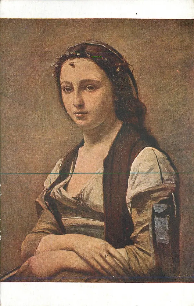 La femme à la perle — J. B. Corot — Musée du Louvre, série 5892 - Recto