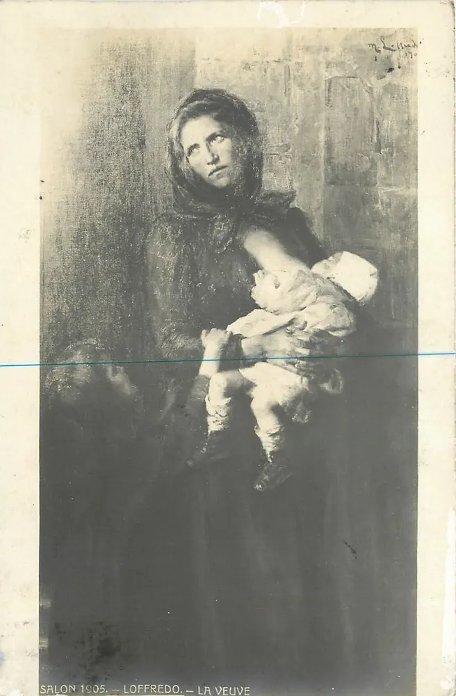 La Veuve — Salon 1905 — Loffredo - Front