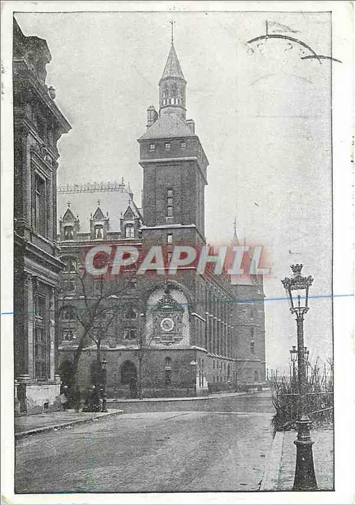 Hôtel de Ville de Lille — widok wieży i fasady — wydawca nieznany - Awers