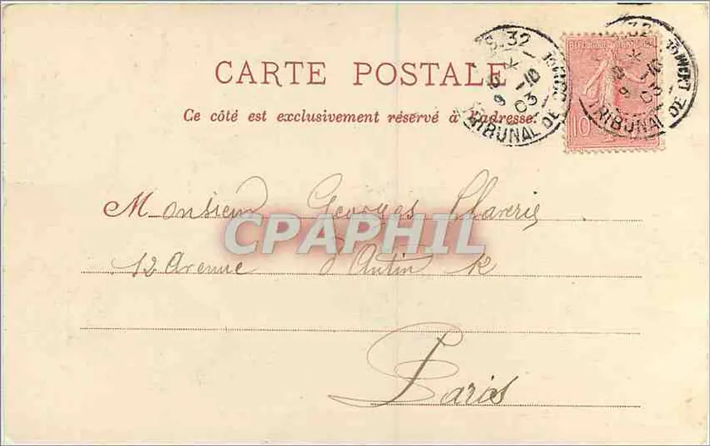 Bois de Vincennes — Restaurant du Plateau de Gravelle — P. Marmuse, Paris, n° 35 - Rückseite