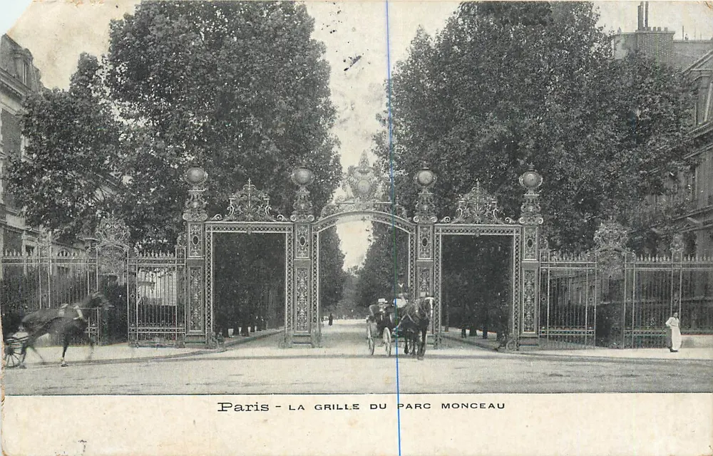 Paris - The gate of Parc Monceau — unidentified publisher, series number not visible - Front