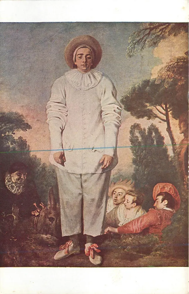 Sainte-Croix — O jovem palhaço — A. Watteau, Museu do Louvre, n° 983 - Frente