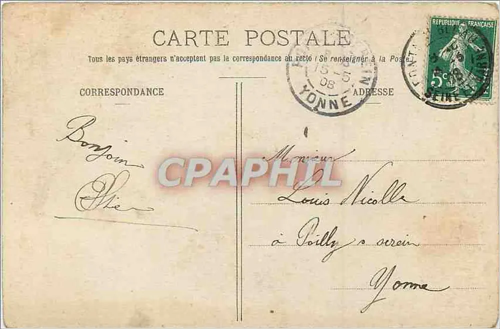 Soldados jogando na patata — E.R. PARIS — Depositado — Reprodução interdita - Verso