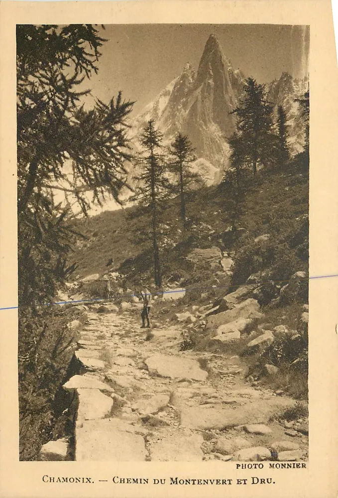 Chamonix — Caminho do Montenvert e Dru — Foto Monnier - Frente