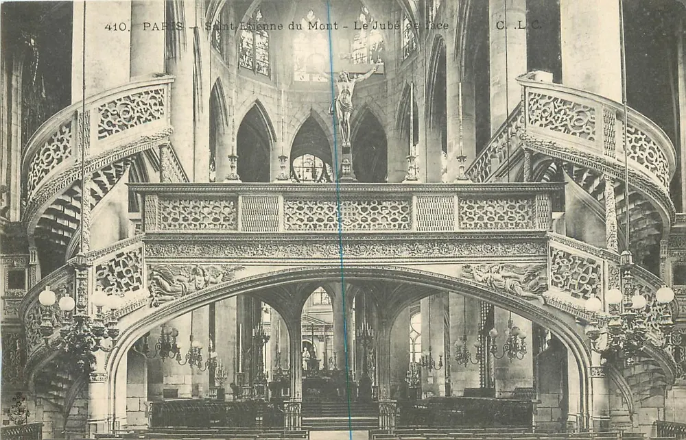 Paris — Sainte-Étienne-du-Mont — Le Jubé de face — C.L.C. — n°410 - Recto