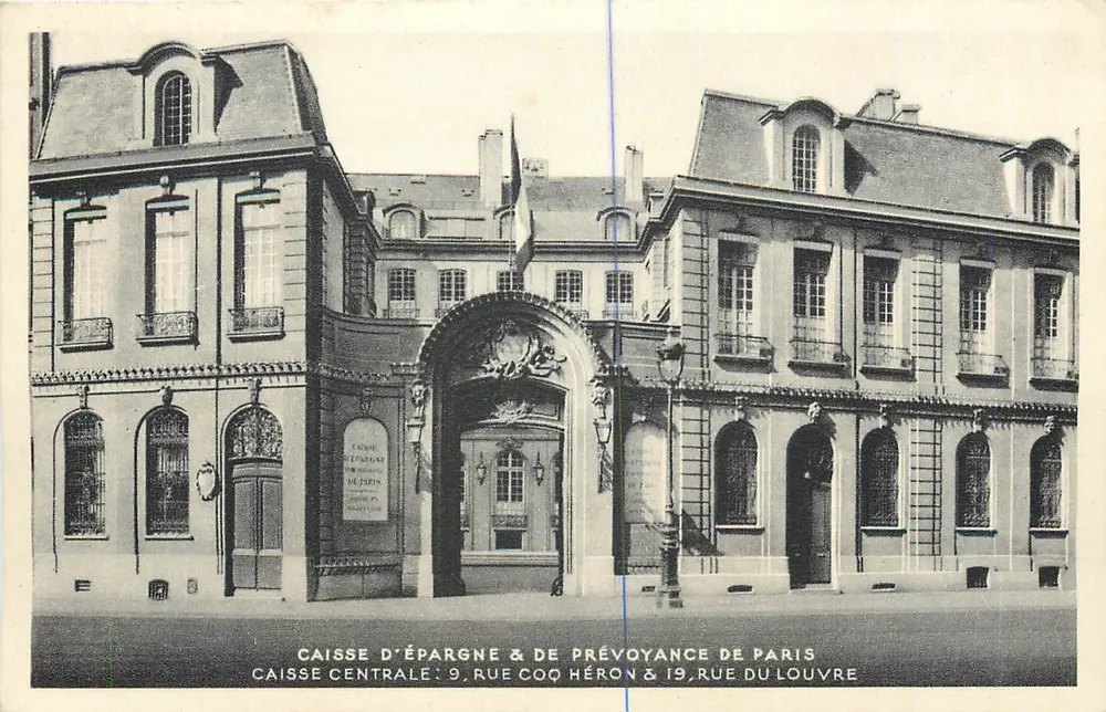 Caisse d'Épargne & de Prévoyance de Paris — Caisse centrale — Imprimerie Paris - Frente