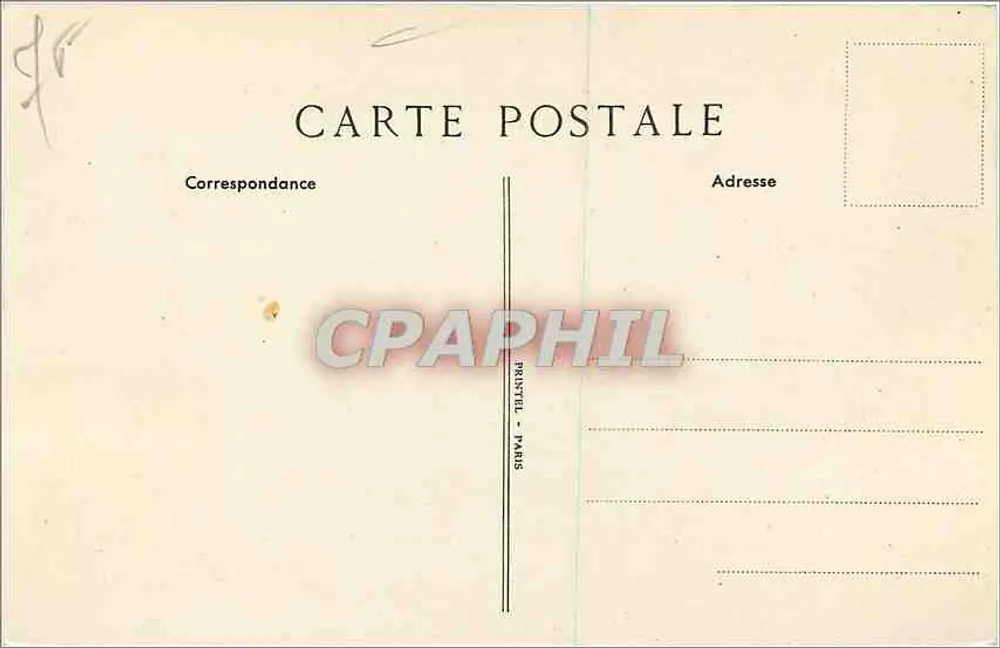 Caisse d'Épargne & de Prévoyance de Paris — Caisse centrale — Imprimerie Paris - Verso