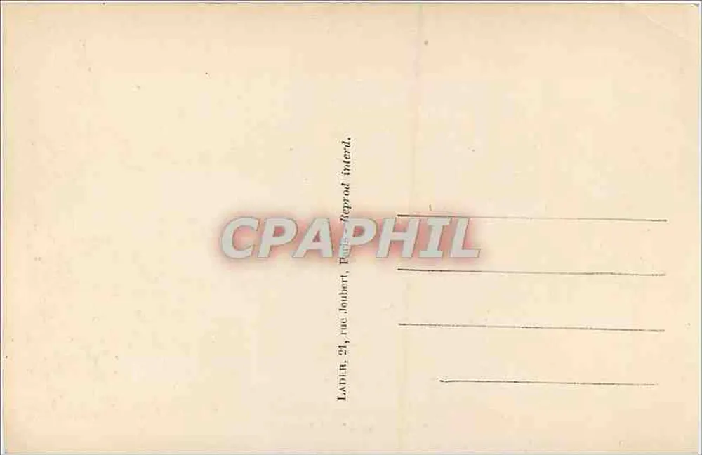 PARIS — O Grand Palais — LADIER, 24, rue Jouhaud, Paris - Verso
