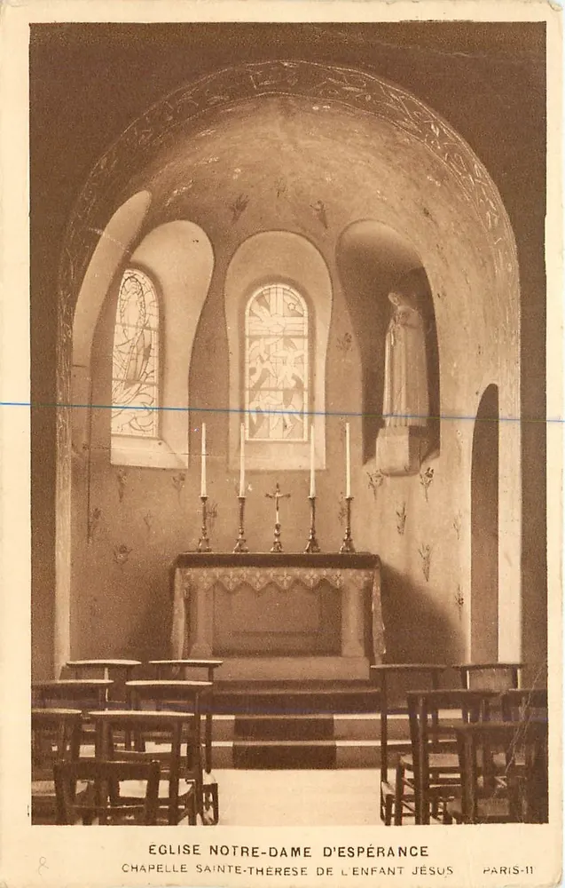 Kirche Notre-Dame d'Espérance — Kapelle Sainte-Thérèse des Kindes Jesu — Paris-11 - Vorderseite