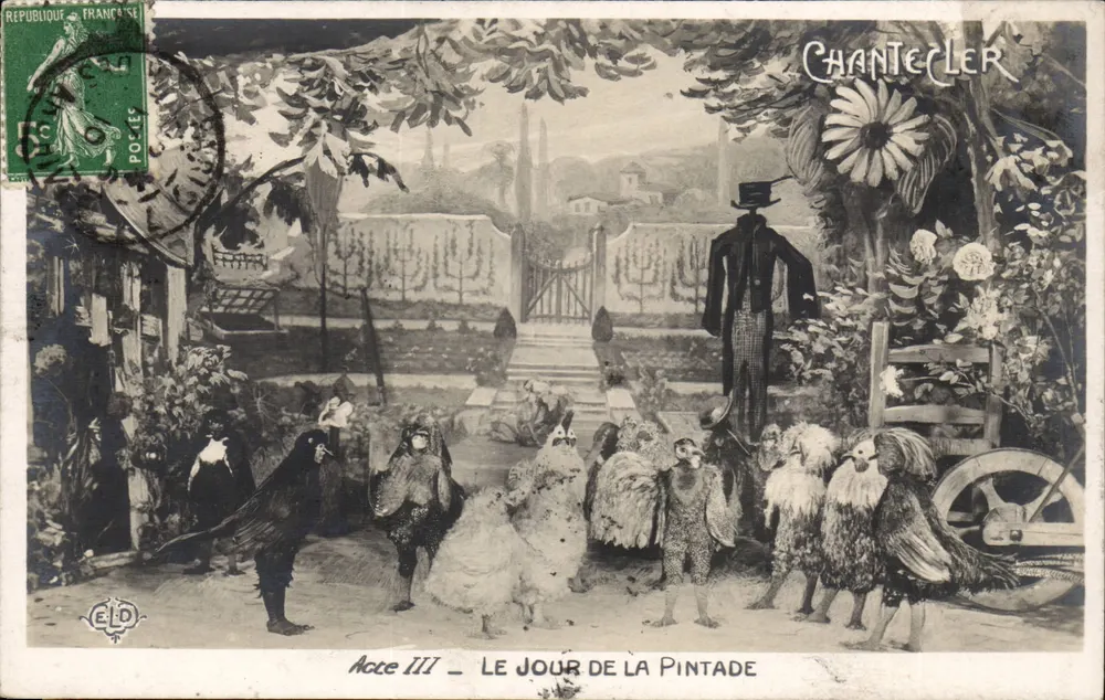 Chantecler — Acte III — Le Jour de la Pintade — Éditeur ELD - Recto
