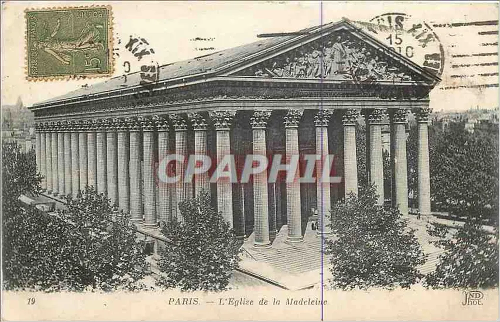 PARIS — La Chiesa della Madeleine — JND JOL. n°19 - Recto