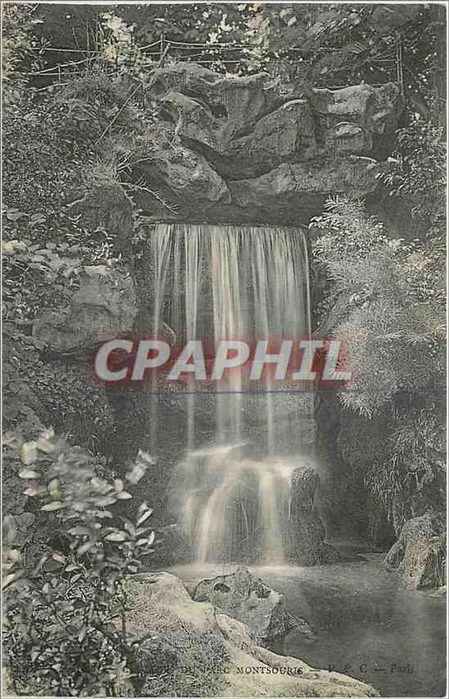 Cascata do parque Montsouris — P.A.C. — Paris - Frente