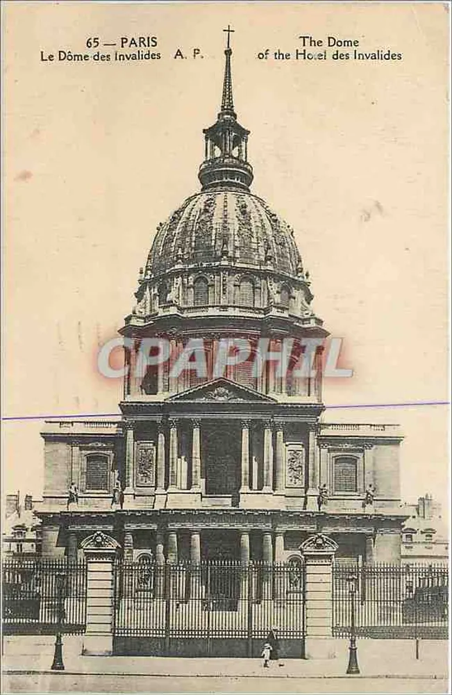 O Domo dos Invalidos — Paris — A. P. — n°65 - Frente