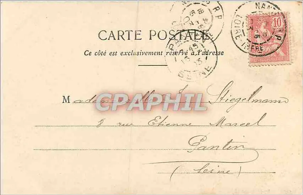 NANTES - La Cathédrale, vue du Château — Collection G. I. Nantes - Verso