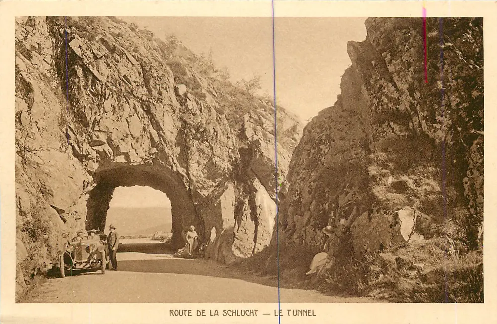 Route de la Schlucht — Le Tunnel — Braun & Cie, Dornach H.-Rhin - Recto