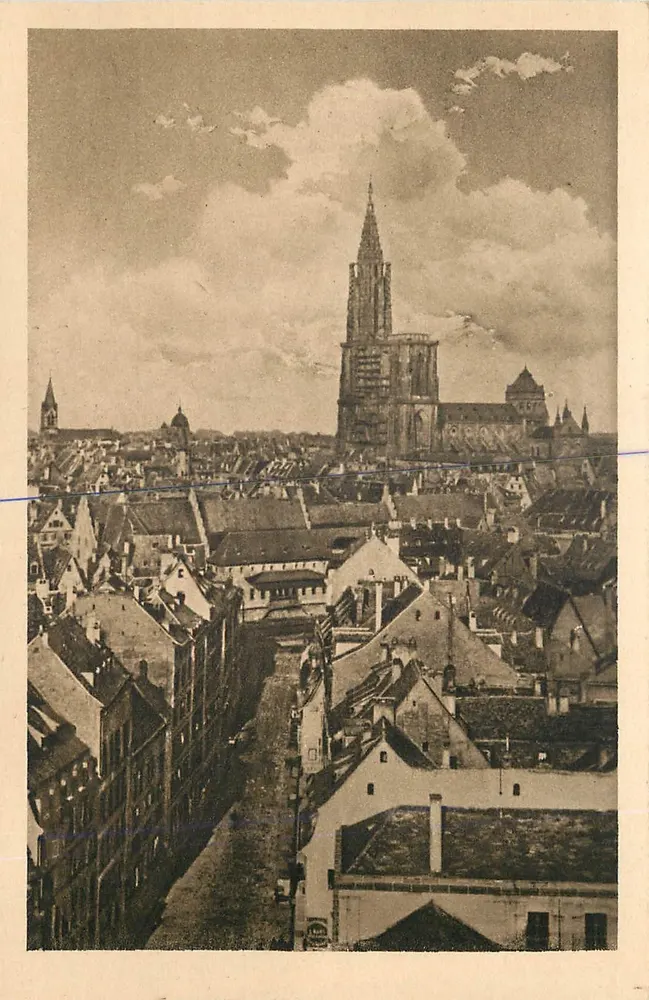 Estrasburgo — vista geral — Felix Luth, Kunst-Verlags-Anstalt - Frente
