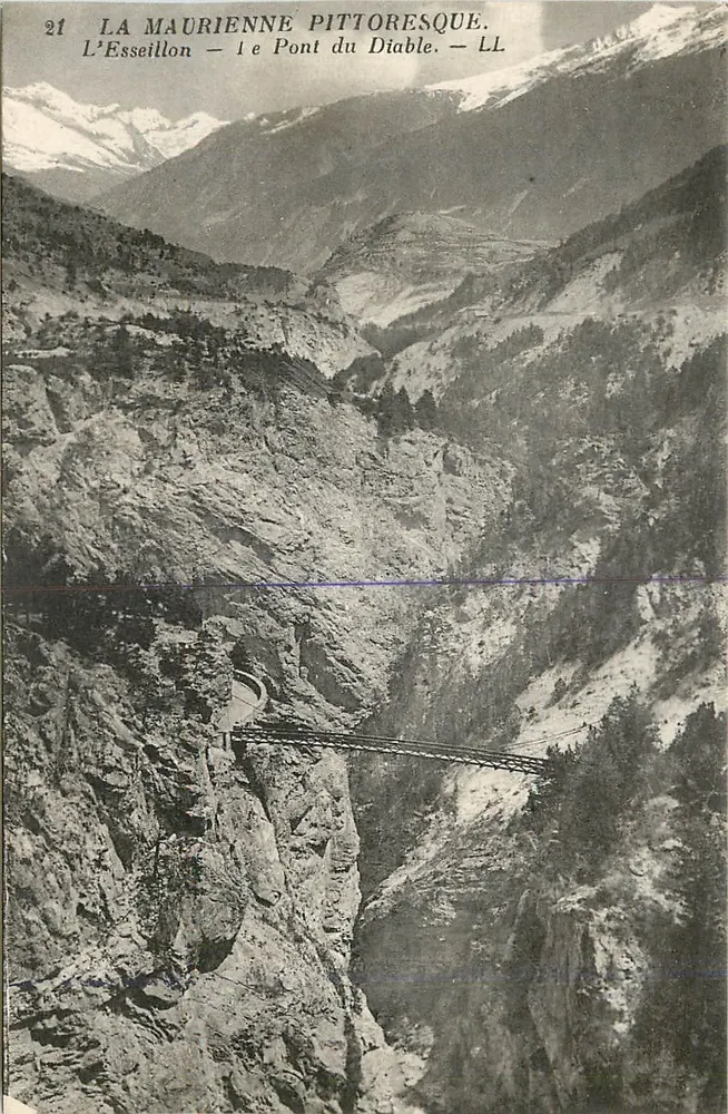 L'Esseillon — Le Pont du Diable — La Maurienne pittoresque — LL n°21 - Recto