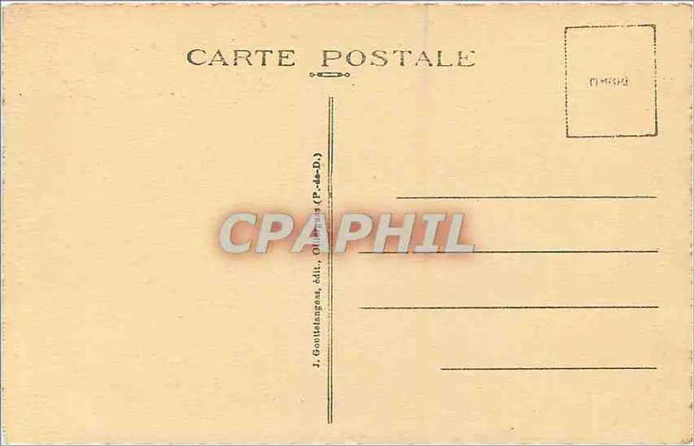 A Auvergne - Um canto do Lago Pavin — G. D'O. - 156 - Verso