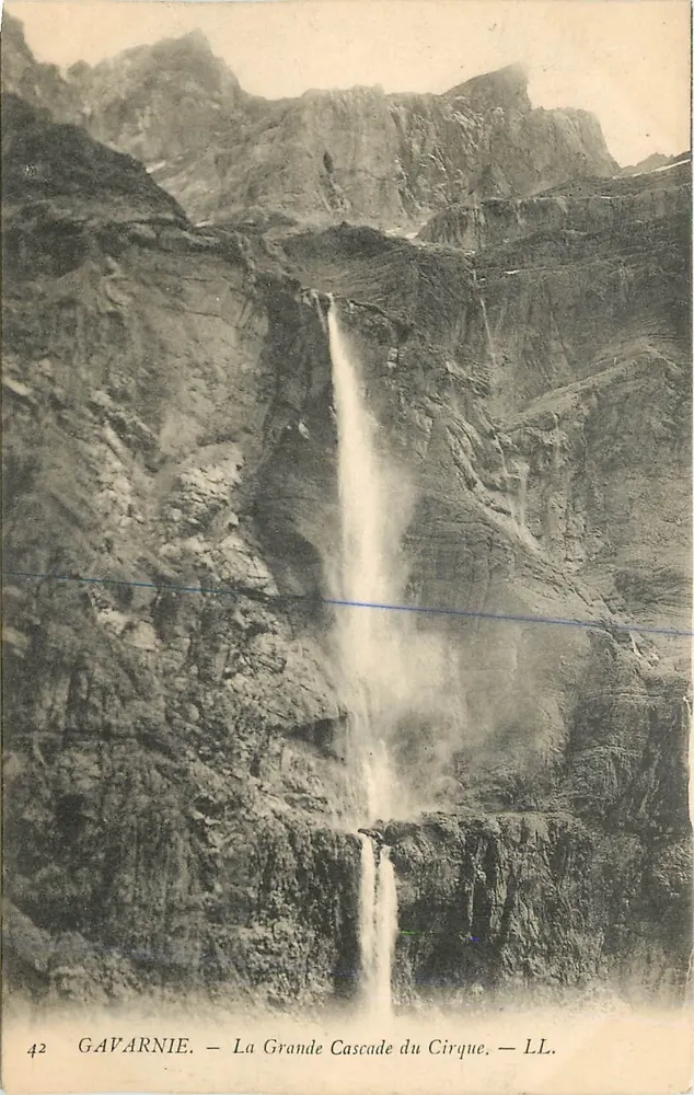 Gavarnie — A Grande Cachoeira do Cirque — LL. n°42 - Frente