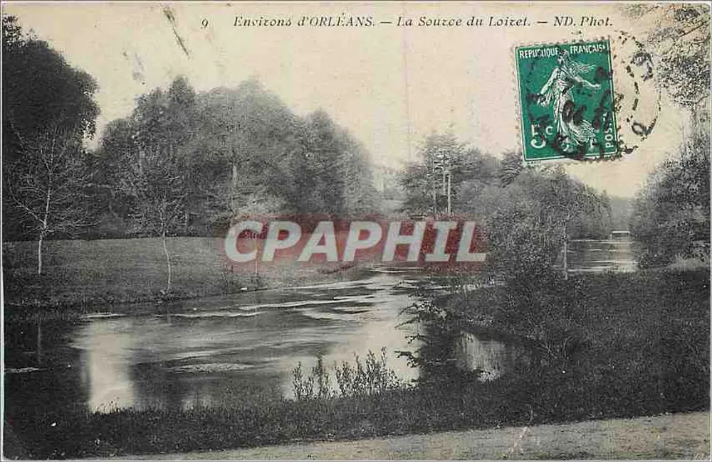 Arredores de ORLÉANS — A Fonte do Loizet — ND. Fot. - Frente