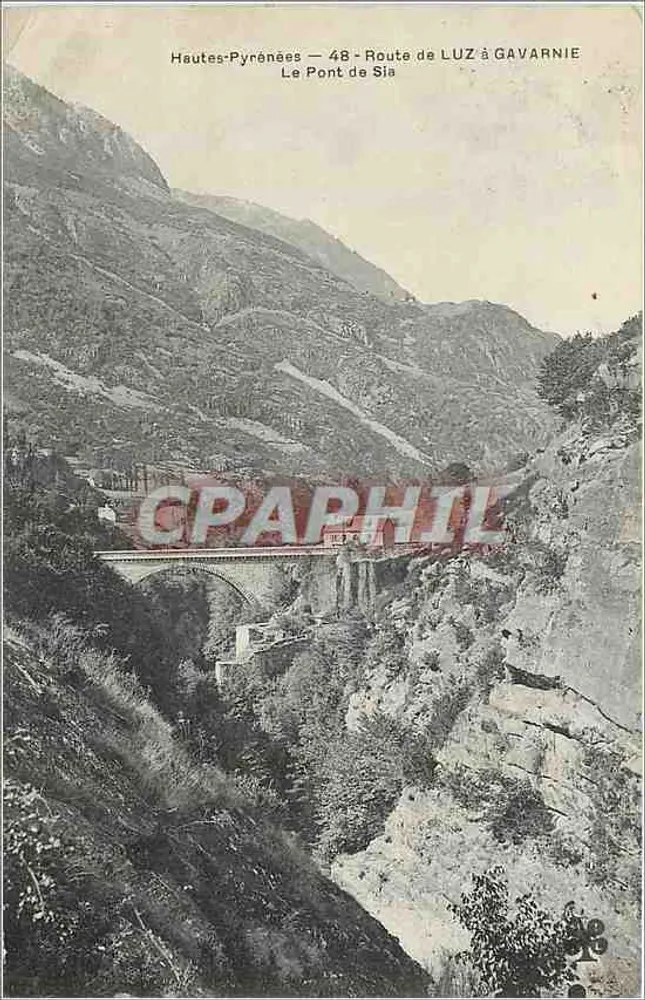 Der Brücke von Sia — Route von Luz nach Gavarnie — Hautes-Pyrénées — n°48 - Vorderseite