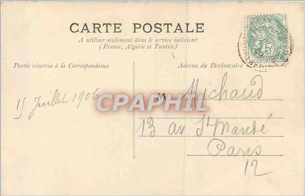 Hautes-Pyrénées — 27 - Route von PIERREFITTE nach LUZ — der Brücke der Königin Hortense - Rückseite