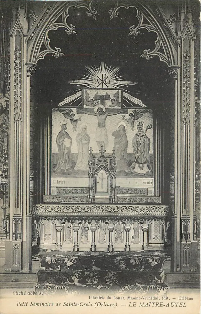 Petit Séminaire de Sainte-Croix (Orléans) — Innenansicht der Kirche — Librairie du Loiret, Maunne-Vernédal, Verlag — Orléans - Vorderseite