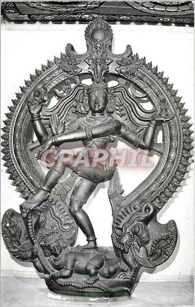 Nataraja - w swojej kosmicznej pozycji — Świątynia Śri Meenakshi - Madurai - Awers