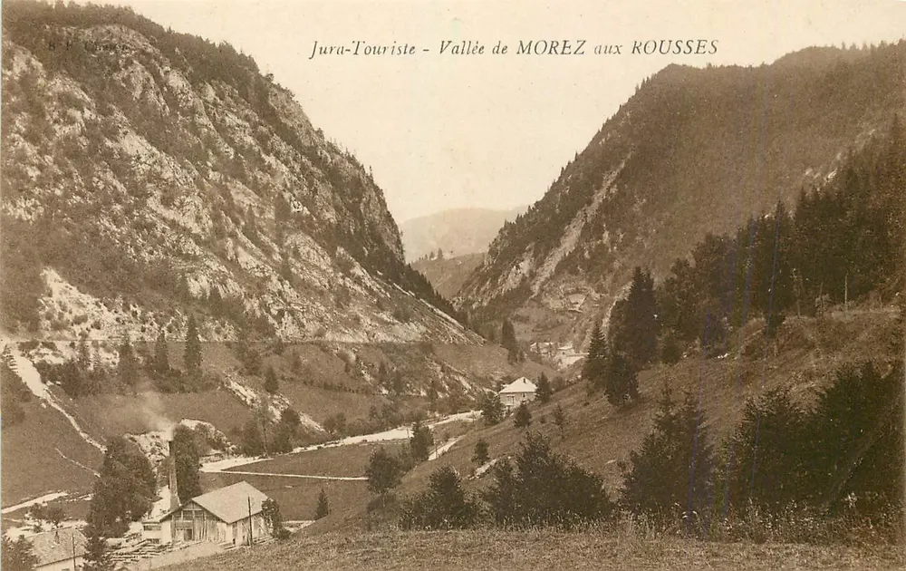 Tal von MOREZ bei den ROUSSSES — Jura-Touriste — Verlag B.F. Chorge - Vorderseite