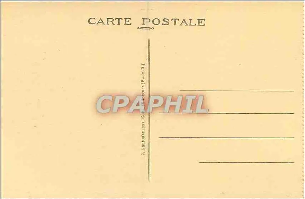 L'Auvergne — Vale de Chaudefour — J. Toutot (P.-de-D.) - Verso