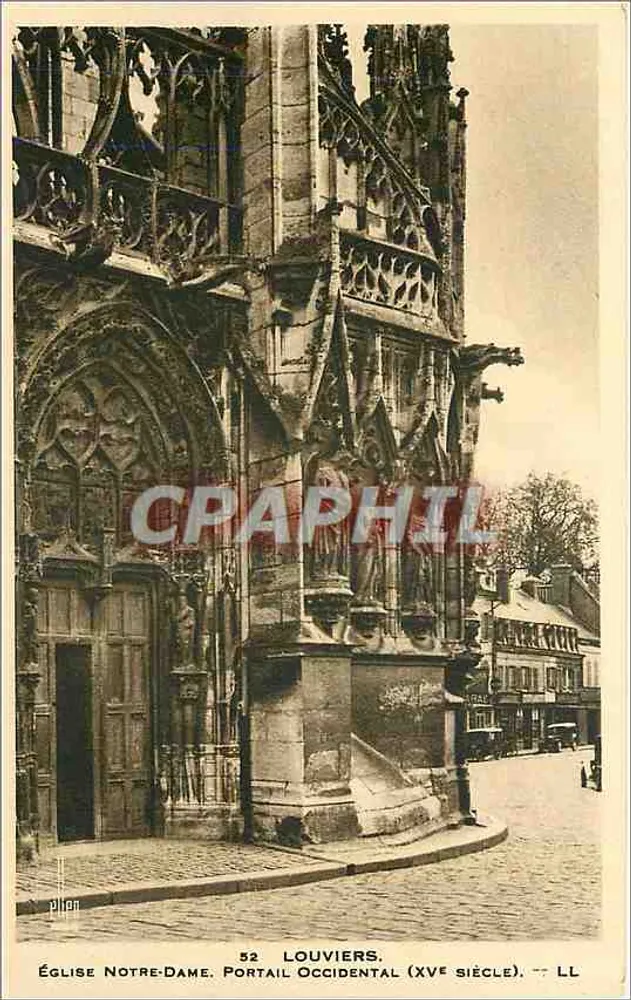 Chiesa di Notre-Dame, Portale Occidentale — Louviers, XV secolo — Edizione LL - Recto