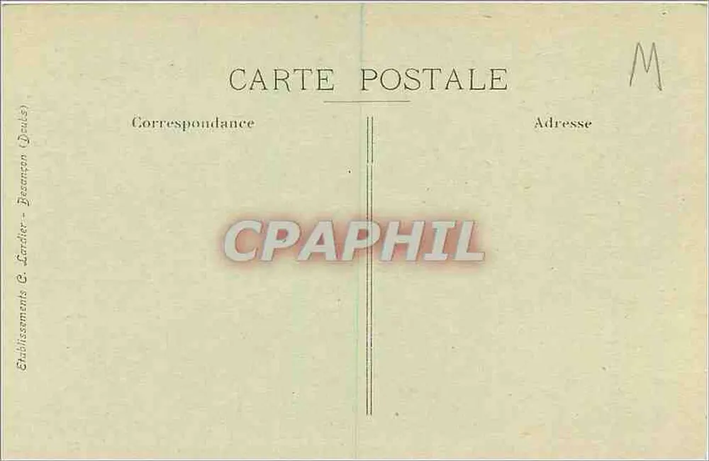 Igreja de São Cristóvão — Belfort — Editor C. Lardier (Douai), n° 974 - Verso