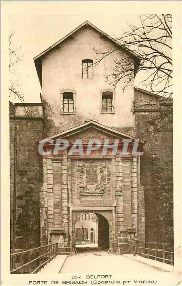 Porta de Brisach — Construída por Vauban — Coleção Las Vages - Frente