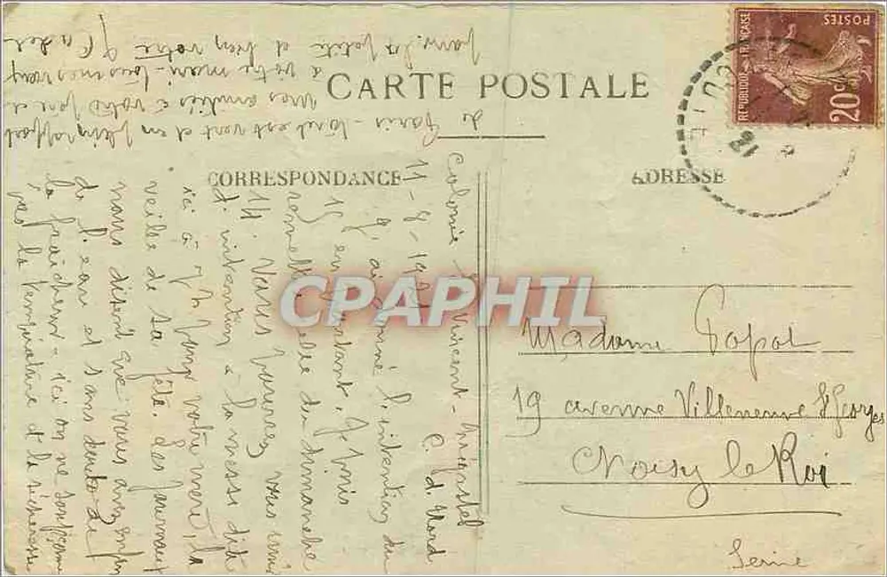 Trégastel — A Capela Santa Ana — J. Sorel, edição Rennes - Verso