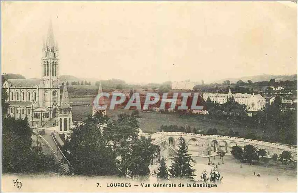 Lourdes — Vista Geral da Basílica — n°7 - Frente