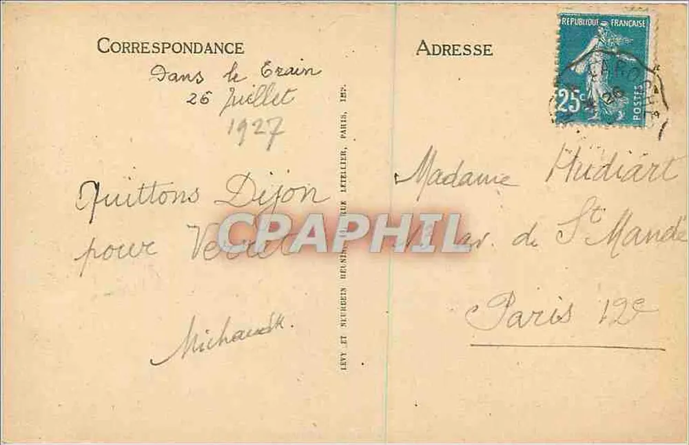 Dijon — Vista Geral — LL, n°7 - Verso