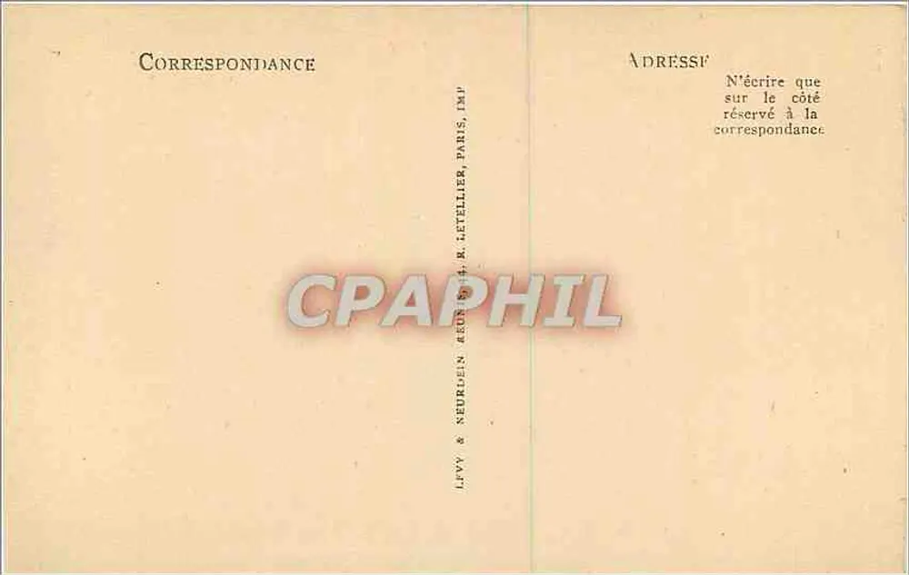 Cauterets — Vue sur la Raillière et le Cabalíros — LL, n° 154 - Verso