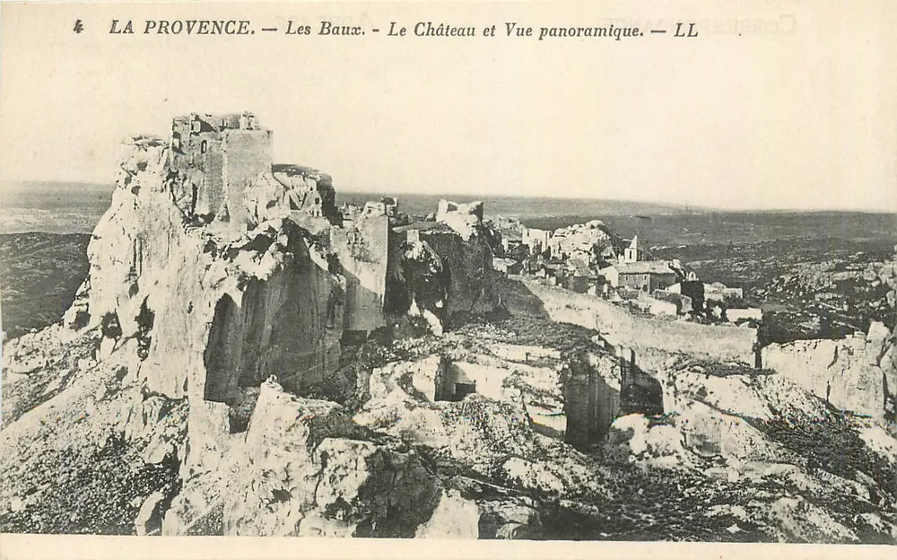 Les Baux - Der Schloss und Panoramablick — LL - Vorderseite