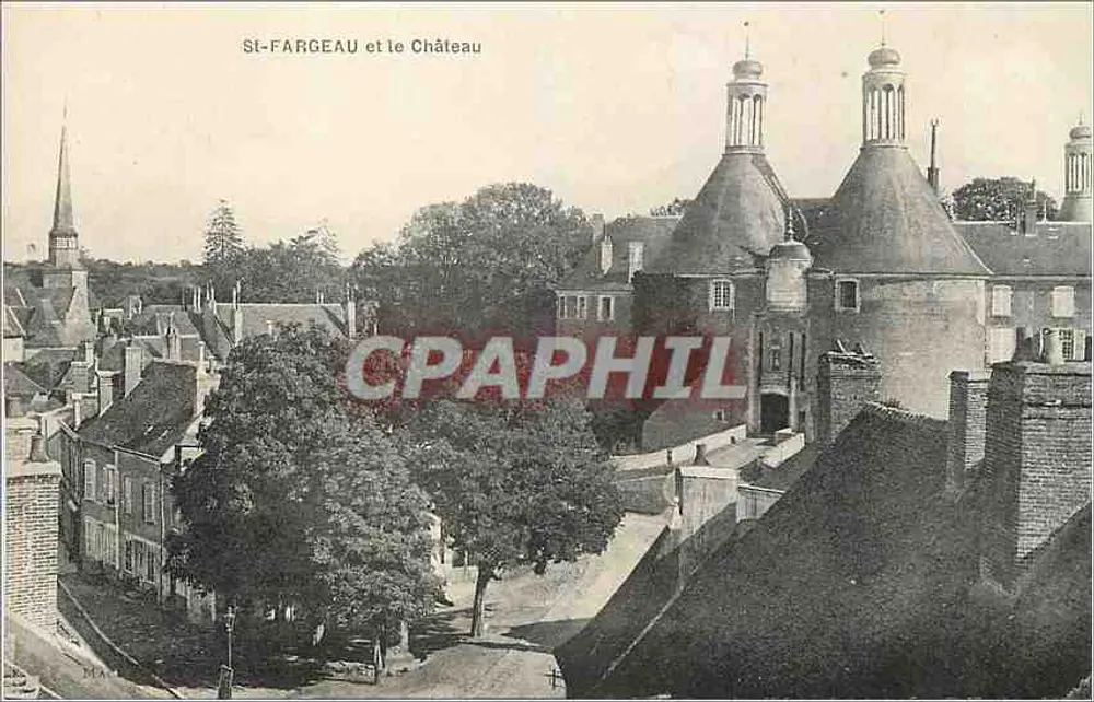 St-Fargeau e o Castelo — vista panorâmica — editor não identificado, n° 244 - Frente