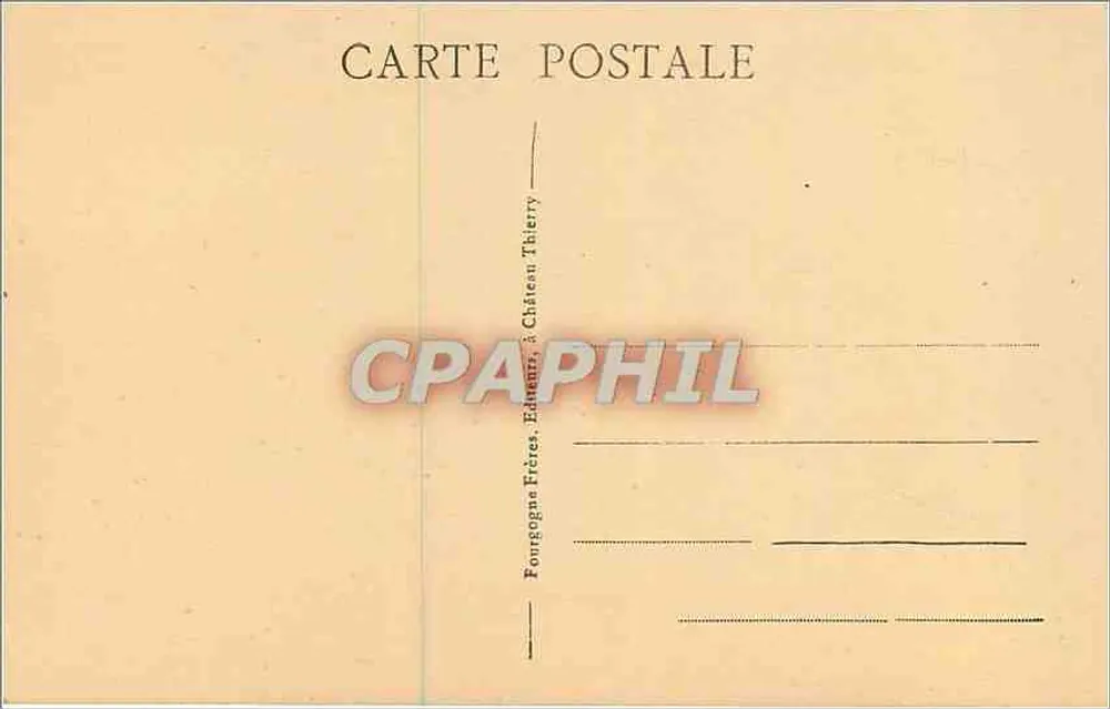 Meaux (S. e M.) — Jardim do Bispo — Editor Fongogne Frères, Château-Thierry - Verso