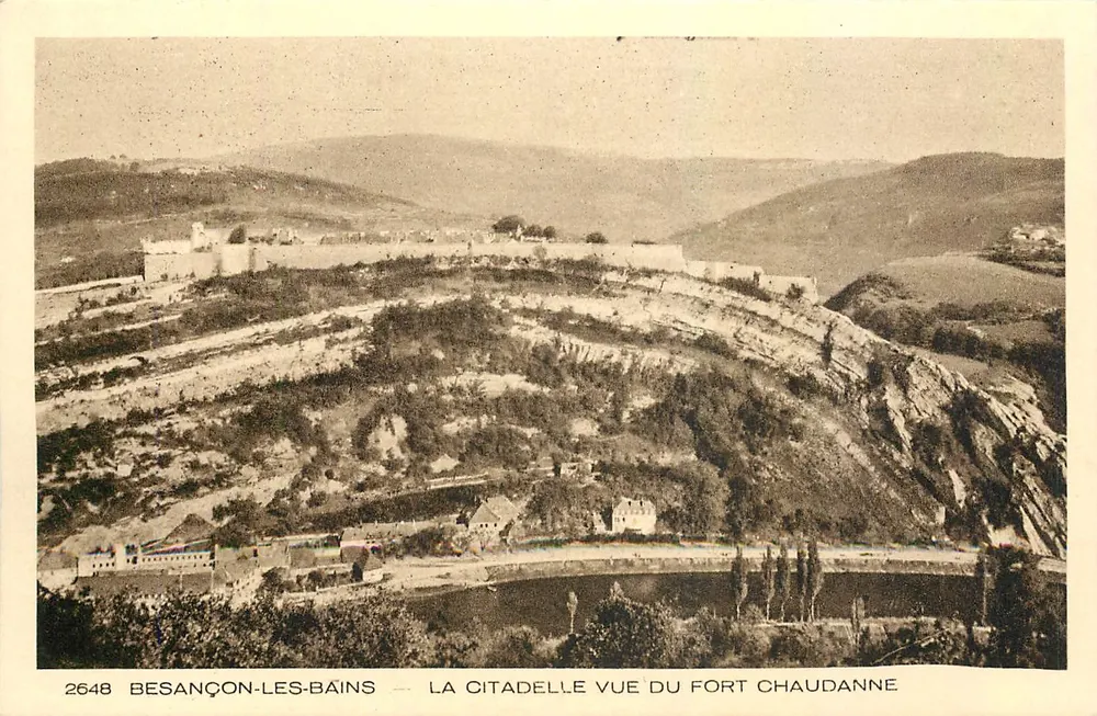 Besançon-les-Bains — Citadel aus Sicht des Forts Chaudanne — Sammlung Le Jura - Vorderseite