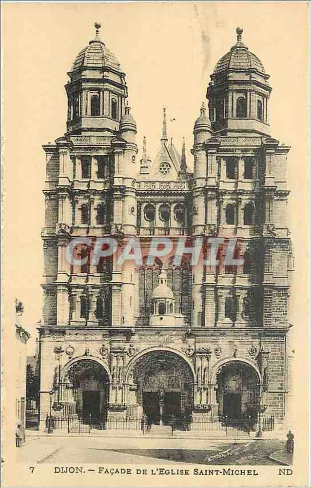 Dijon — Facha da Igreja de São Miguel — ND - Frente